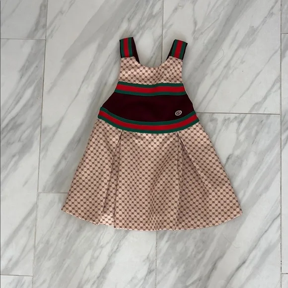 Gucci | Dresses | Gucci Blue And Red Sleeveless Sundress | Poshmark